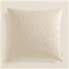 ROOM99 Feel 45 x 45 cm, federa decorativa per cuscino decorativo, stile moderno, camera da letto, soggiorno, velluto, velluto, color crema