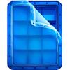 Lurch 240765 Ice Former Arctic - Stampo per cubetti di ghiaccio per 12 cubetti di ghiaccio con coperchio trasparente, colore: Blu