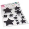 Marianne Design Clear Stamps, Silhouette artistiche Colorate-Stelle semplici, per Progetti Creativi con i Timbri, One Size