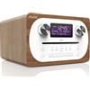 Pure Evoke C-D4 dispositivo musicale tutto in uno (CD, DAB+ Digitale, Radio FM, Bluetooth telecomando incluso), colore Noce