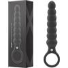 bed geek - Butt Plug Vibrante in Silicone - Plug Anale in Silicone per Adulti - 20 Impostazioni di Vibrazione Sensazionali - con Venature, Gobbe e Protuberanze