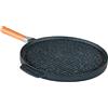 Tele Casa Shop PEDRAS - Padella Doppia Piastra Pietra Lavica Ceramicata per Grill e Crepes - Made in Italy (24 Centimetri)