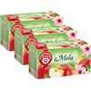 Pompadour, Infuso Mela, 60 Filtri (3 Confezioni da 20 Filtri), Delicato e Gustoso, Ideale Caldo o Freddo, Senza Lattosio, Glutine e Allergeni, Vegan