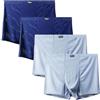 BORATO Intimo da Uomo Taglie Forti Slip da Uomo per Taglie Forti13xl 4pcs Biancheria Intima Maschile Mutande da Uomo Shorts Sexy Boxer Maschi-2BLUE 2LGRAY-8xl-4 Pezzi