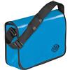 Veloflex Velocolor - Borsa a tracolla in tela per camion/camion, con scomparto per cellulare, 2 scomparti per penne e tasca a scomparsa, 1 pezzo, Blu (Blu) - 7000351