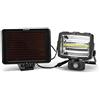 Velamp Lampada Sensore di Movimento. LED 1600 Lumen. Ricaricabile con Panello Solare. IP44. Batteria Li-Ion 1200mAh. per terrazzo,Giardino,Garage, Nero