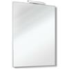 BATHMANSRL Innovo - specchio bagno rettangolare reversibile telaio perimetrale e lampada led, dimensioni 60 x 80 cm