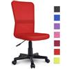 Tresko - Sedia da ufficio sedia da scrivania girevole, in 6 colori diversi, regolabile in altezza, sedile imbottito, sedia ergonomica, pistone
