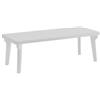 MARCA Tavolo da giardino esterno allungabile 160-220x90cm polipropilene Bergen Colore: Bianco
