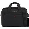 Tommy Hilfiger Borsa Laptop Uomo Essential PU Computer Bag 14 Pollici, Nero (Black), Taglia Unica