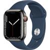 Apple Smartwatch Apple Watch Series 7 OLED 41 mm Digitale Touch screen 4G Grafite Wi-Fi GPS (satellitare) [MKJ13FD/A]