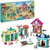 LEGO Disney Princess l'Avventura al Mercato Principesse Disney, Piccola Città da Costruire, Giochi per Bambine e Bambini da 6 Anni con Mappa del Tesoro e 4 Mini Bamboline, Regalo di Compleanno 43246