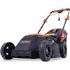 FUXTEC Tagliaerba elettrico con cavo | 12 kg | Larghezza di taglio di 380 mm | Cesto raccogli erba 40l | Altezza di taglio 20 mm - 70 mm | Potenza di 1600 Watt alimentazione a 220V | tosaerba RME38