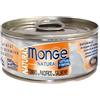 Generic MONGE UMIDO PER GATTI NATURAL TONNO DEL PACIFICO CON SALMONE 6 SCATOLETTE DA 80GR
