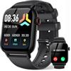 LLKBOHA Smartwatch Uomo Chiamate Bluetooth - 1.85" Orlogio Smartwatch ,100 Modalità Sportive,Cardiofrequenzimetro,SpO2, Monitoraggio del Sonno,Notifiche Messaggi,Impermeabil IP68 smart watch,per Android iOS