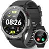 LLKBOHA Smartwatch Chiamate Bluetooth - 1,39" Orologio Smart Watch Uomo,113+ Sportiva, Impermeabile IP68 Orologi, Con cardiofrequenzimetro/SpO2/contapassi/monitoraggio del sonno per Android IOS
