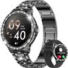 LIGE Smartwatch Donna con Chiamate Whatsapp, 1.32 Diamante Orologio Smartwatch con SpO2/Sonno/Contapassi/Cardiofrequenzimetro/Fisiologia Femminile Smart Watch per Android iOS
