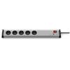 Ehmann 0207x00052301 Ciabatta elettrica con Protezione da sovratensione e Filtro di Rete, 5 Prese, cavo da 1,5m
