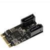 KALEA-INFORMATIQUE Scheda controller M.2 (M2 NGFF) PCIe M o B+M Key a 2 porte SATA 3.0 6Gbps con chipset JMB582