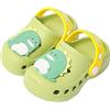 Meik Mangni Zoccoli per Bambini Sabot Estate Scarpe da Giardino Ragazzi Ragazze Antiscivolo Sandali da Spiaggia Carino Ciabatte Verde 23/24 EU