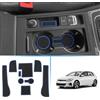 Coleya Tappetini Antiscivolo Compatibile con VW Golf 7 7.5 2013-2019, Tappetini in Gomma per Console Centrale, Portabicchieri, Cuciture Porta, Braccioli, Golf 7 Accessori Tappetino per Auto (Blu)