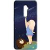 Mixroom - Cover Custodia Back Case in TPU Silicone Morbido per Oppo Reno 2Z Fantasia Raccolta di Stelle N1040