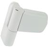 FixRello Cerniera a Bandiera Bianca - 100 mm Cerniera per Porte Pesanti Regolabile - Adatta per Porte Mancine e Mancine - 1x Cerniera Solo (Bianco 1)