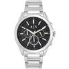 Armani Exchange Orologio da uomo con movimento cronografo, cassa in acciaio inossidabile da 44 mm con bracciale in acciaio inossidabile, AX2600