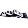 Generic Pianoforte flessibile arrotolabile a 88 tasti Pianoforte elettrico a mano, pianoforte con tastiera roll-out