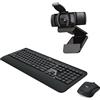 Logitech C920S HD Pro Webcam, Videochiamata Full HD 1080p/30fps, Audio Stereo â