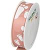Halbach Seidenbänder Nastro regalo per neonati, 25 mm x 16 m, nastro come decorazione per baby shower e per confezionare regali per baby shower, colore: rosa rosso/bianco
