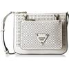 Guess Audrey 2 in 1 Xbody Top Zip Borsa a Tracolla, WHI