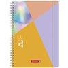 BRUNNEN Agenda settimanale ''Intoxicate'' 20232024 A5, Planner Settimanale Scrivania, Multicolore, 2 Pagine = 1 Settimana
