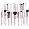 Jessup Set pennelli make up professionale 25pz rosa con etichette T290