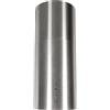 GURARI Cappa isola 385 36 IS Pr, cappa rotonda 36 cm, acciaio inossidabile, cappa a a soffitto, 1000 m³/h, base in vetro bianco, 4 livelli, display LED, estrazione del bordo