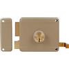 Amig - Serratura da sovrapposizione | Sicurezza per porte in legno | Facile installazione | Acciaio resistente, Beige, 100 x 85 mm