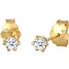 DIAMORE Elli diamonds Orecchini Donne Orecchini Classici Solitario con diamante (0,22 Ct.) In Oro Giallo 585