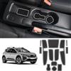 Coleya Tappetini Antiscivolo Compatibile con Dacia Sandero 3 Dacia Sandero Stepway 3 2021-2024, Dacia Sandero Tappetini in Gomma per Console Centrale, Portabicchieri, Cuciture Porta (Bianco)
