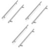 ANSIEDIO 6 pezzi Acciaio Inox Maniglia per Mobili Maniglie a Barra Maniglie a Corrimano Viti Incluse (192 mm Distanza dei fori)