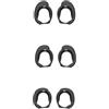 szutfidy Tappi per le orecchie ergonomici in silicone riutilizzabili, 3 set di tappi per auricolari in silicone per un comfort silenzioso Ii/ultra sicuri, tappi per le orecchie antigraffio neri