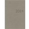 rido/idé Agenda settimanale modello studioplan int. 2024 2 pagine = 1 settimana formato foglio 16,8 x 24 cm, grigio