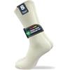 GAWILO 8 paia di calzini in cotone naturale - uomo e donna - 100% puro cotone naturale - senza cuciture - resistenti alle alte temperature - sottili coste 1:1 naturale 39-42