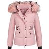 Elara Giacca Trapuntata da Donna Parka Corto Cappotto Chunkyrayan Rosa MP19903 Rosa-38 (M)