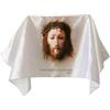 LYFOOHEART Velo di Saint Veronica per Chiesa Gioca Velo Santo per Decorazione Il Velo di Santa a grandezza naturale da indossare Regalo della Chiesa cattolica, bianco, Large