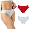 Risalti Mutande Donna Costina Pizzo Rib 2 pz- Intimo Donna Seamless, Slip Donna Microfibra Senza Cuciture, più Morbidi degli Slip Donna Cotone - Made in Italy