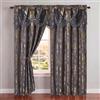 GOHD GOLDEN OCEAN HOME DECOR Luxe Love. Tenda a pannello in jacquard con mantovana attaccata, set da 2 pezzi (grigio scuro, 137,2 cm di larghezza x 213,4 cm di altezza con mantovana da 45,7 cm x 2 pezzi)
