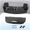 Coleya Custodie Occhiali Compatibile con Audi A3 A4 A5 A6 Q3 Q5 Q7, Porta Occhiali per Auto, Scatola Occhiali da Sole per A3 8V 8Y A4 B8 B9 A5 8T F5 A6 C7 C8 Q3 8U F3 Q5 8R FY Q7 (Nero)