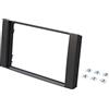 Audioproject A118 - Mascherina-2-DIN Universale per autoradio Compatibile con:Ford C-Max Focus Fiesta Fusion S-Max C-Max Kuga Nero