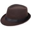 DongBao Cappello Panama da Uomo in Feltro, con Tesa Larga, Stile Elegante per Adulti,Cappello Invernale Caldo,Trilby Estate/Inverno - Fedora