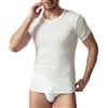 SalGiu Maglia Intima (3 Pezzi) Lana e Cotone Uomo Termica Mezza Manica Girocollo Invernale (8)